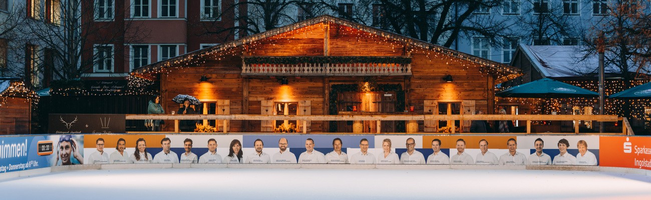 Eisarena, Ingolstadt, Hüttengaudi, Paradeplatz, Weihnachten, Christkindlmarkt, Weihnachtsmarkt, © IN City/Louis Hörner